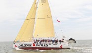 Picture of the Yacht Challenge Wales Sailing on the sea