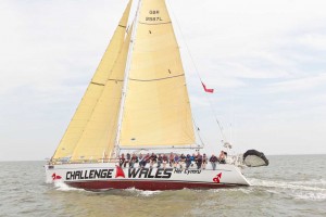 Picture of the Yacht Challenge Wales Sailing on the sea