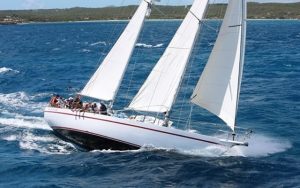 Picture of a sailing vessel Adventure Wales under sails