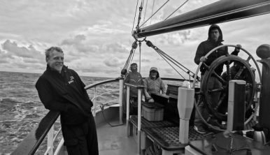 Picture of people on board the Tall Ship Morgenster