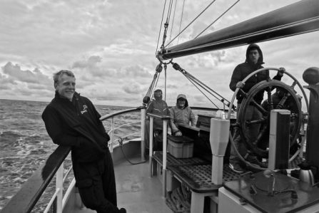 Picture of people on board the Tall Ship Morgenster