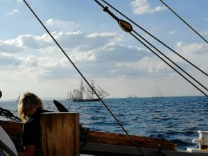 Vega Gamleby sailing in the Tall Ships Races 2018