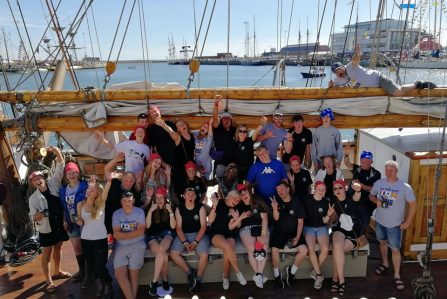 Vega Gamleby Trainees and Crew before Esbjerg Crew Parade 2018