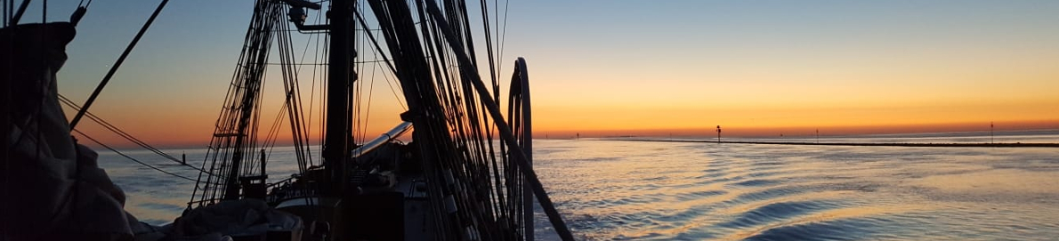 Sailing into the sunset on board a Tall Ship